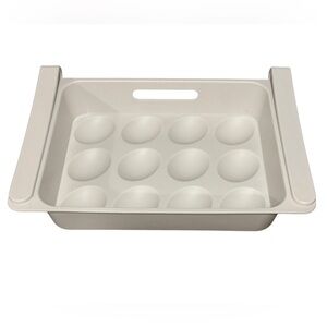 Hanging Egg Holder for Fridge Shelf Plastic 12-Egg Storage Tray New